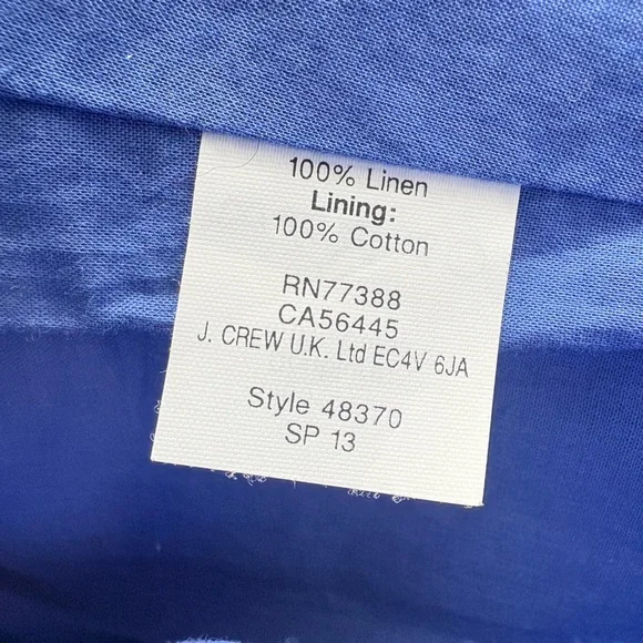 J.Crew Schoolboy Linen Blazer – Women’s Size 2 - Picture 5 of 10